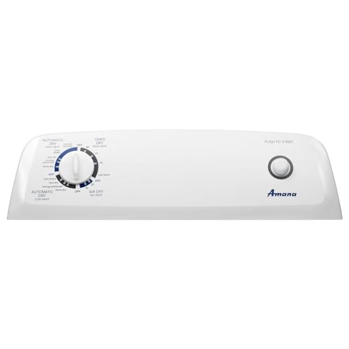 AMANA NED4655EW 6.5 Cu. Ft. Front Load Electric Dryer, White, 11 Drying Cycles-105350