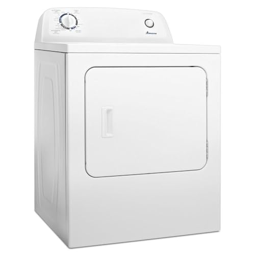 AMANA NED4655EW 6.5 Cu. Ft. Front Load Electric Dryer, White, 11 Drying Cycles-105350