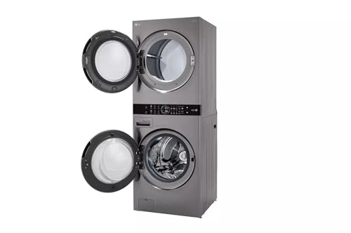 Single Unit Front Load LG WashTower™ with Center Control™ 4.5 cu. ft. Washer and 7.4 cu. ft. Gas Dryer
