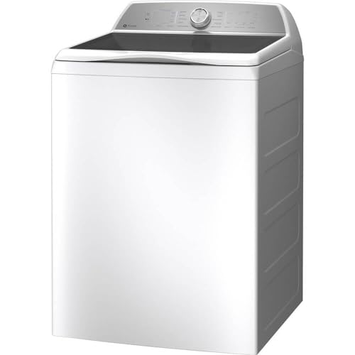 GE Profile PTW605BSRWS 4.9 Cu. Ft. White Washer with Smarter Wash Technology and FlexDispense