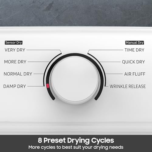 Samsung Sensor 8 Drying Cycles Gas Dryer