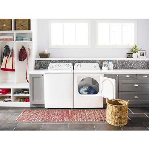 AMANA NED4655EW 6.5 Cu. Ft. Front Load Electric Dryer, White, 11 Drying Cycles-105350
