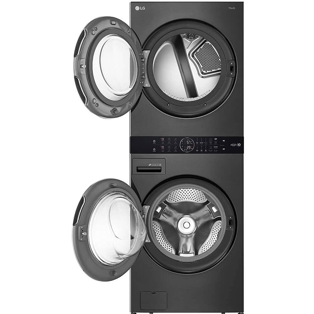 LG WKEX200HBA 27 Inch Smart Electric Single Unit WashTower with 4.5 cu. ft. Washer Capacity, 7.4 cu. ft. Dryer Capacity