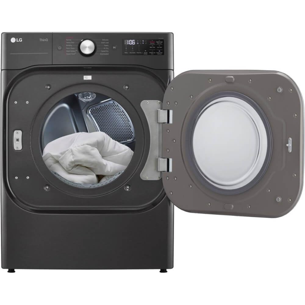 9.0 cu. ft. Mega Capacity Smart wi-fi Enabled Front Load Electric Dryer with TurboSteam™ and Built-In Intelligence