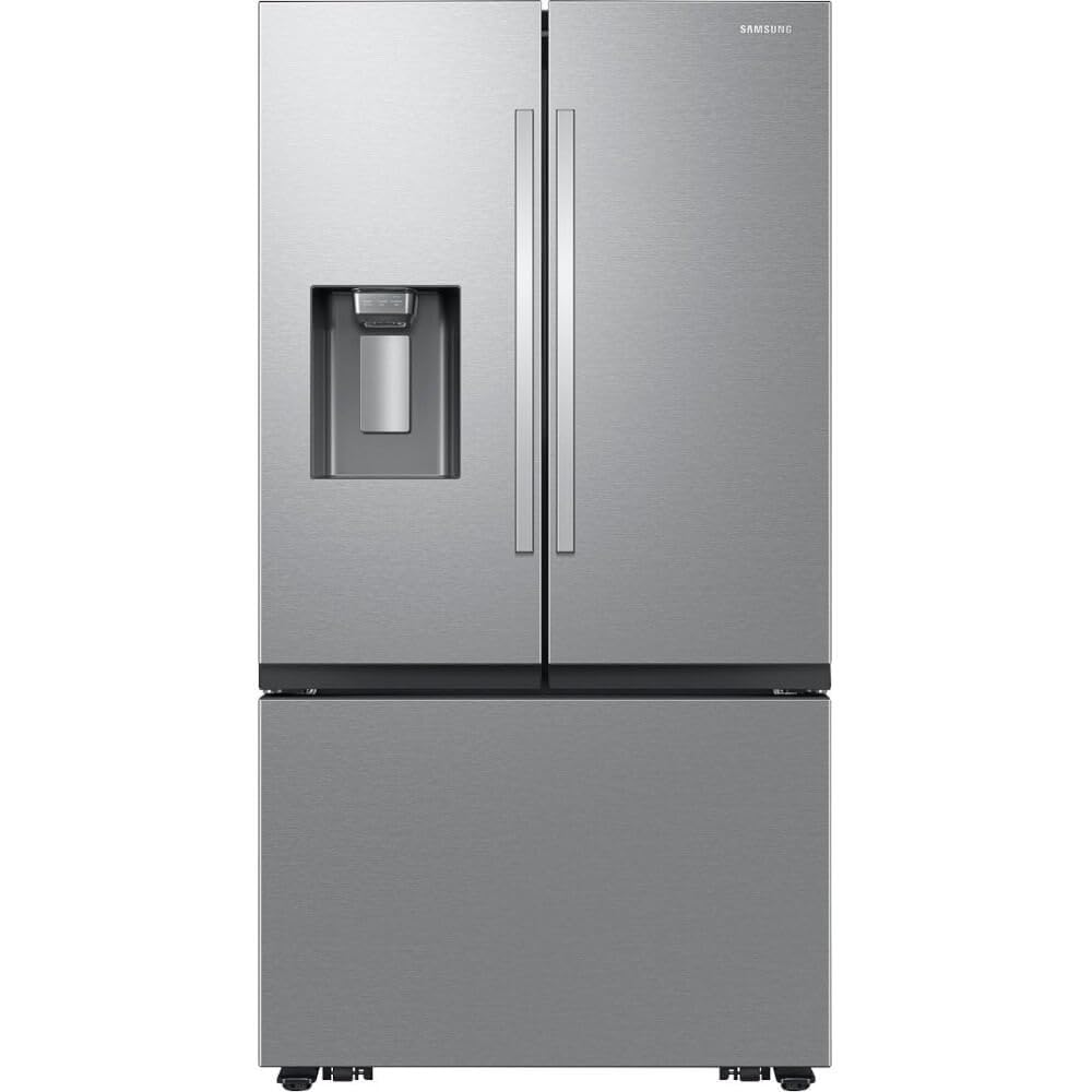 36" 3-Door Fridge with Ice/water dispenser and Freezer Ice Maker