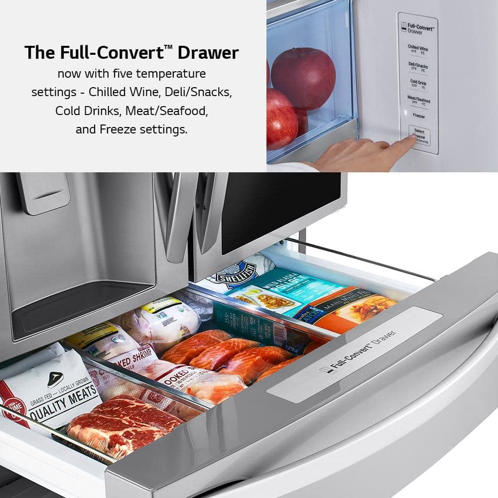 30 cu. ft. Smart wi-fi Enabled InstaView™ Door-in-Door® Refrigerator with Craft Ice™ Maker