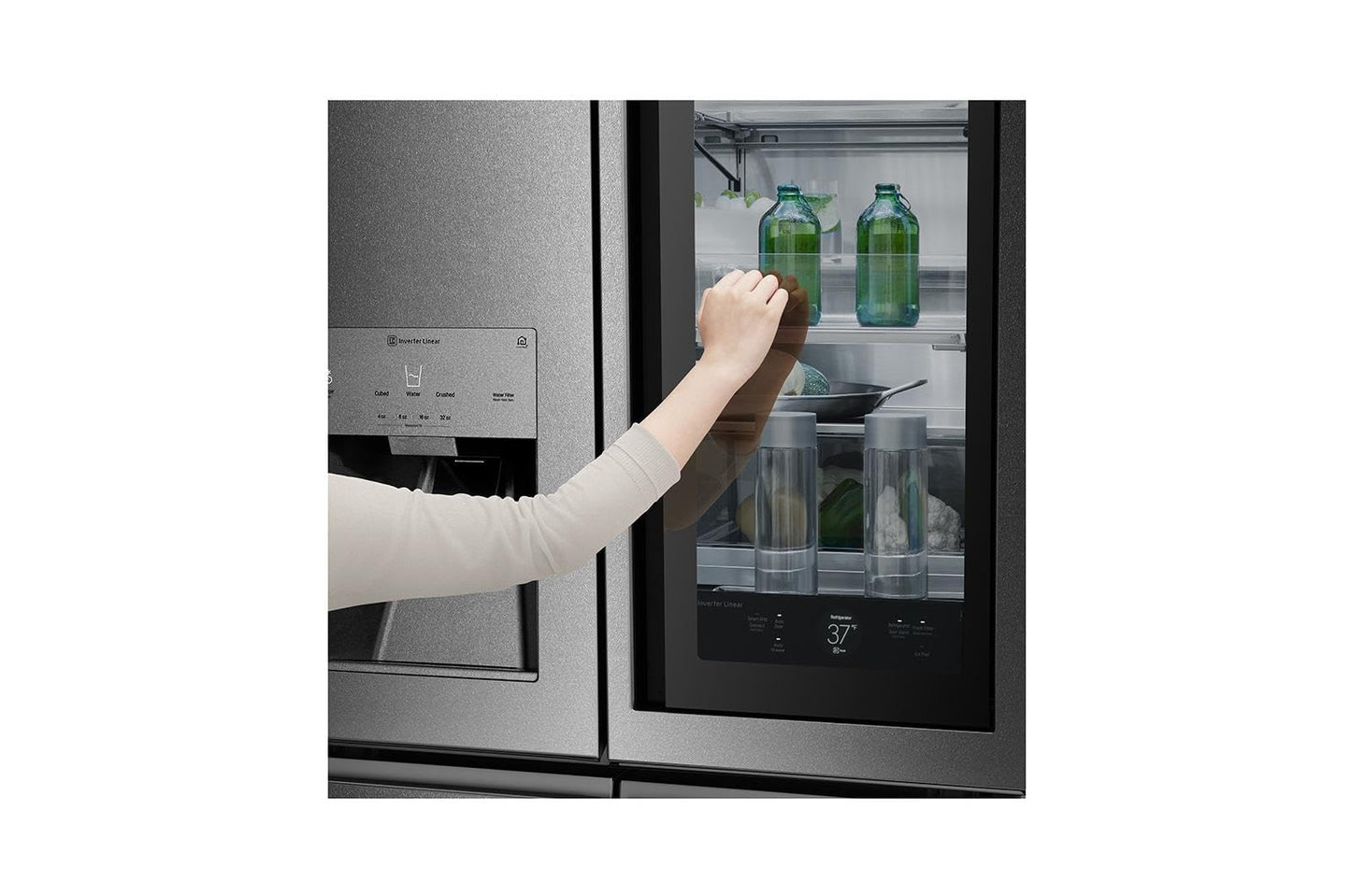 LG URNTS3106N LG SIGNATURE 31 cu. ft. Smart wi-fi Enabled InstaView(TM) Door-in-Door(R) Refrigerator