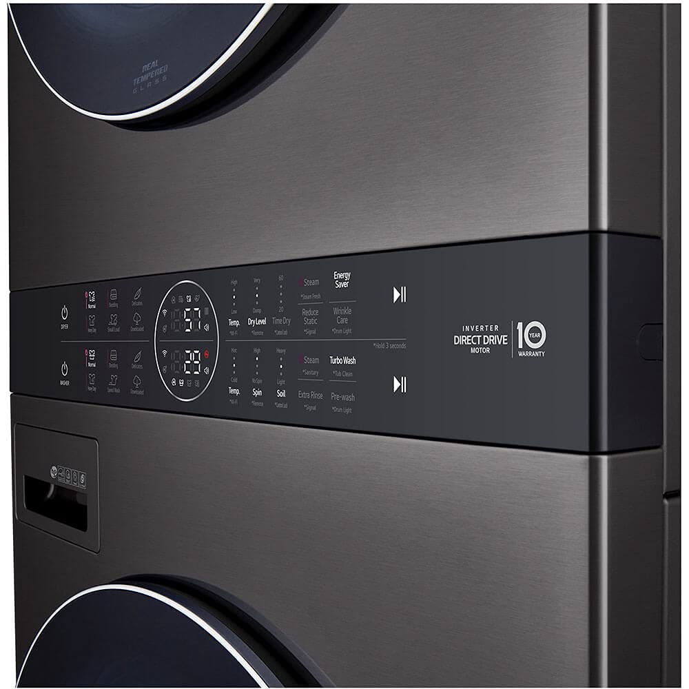 LG WKEX200HBA 27 Inch Smart Electric Single Unit WashTower with 4.5 cu. ft. Washer Capacity, 7.4 cu. ft. Dryer Capacity