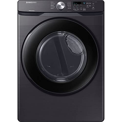 Samsung DVE45T6000V 7.5 Cu. Ft. Black Stainless Front Load Electric Dryer - OPEN BOX