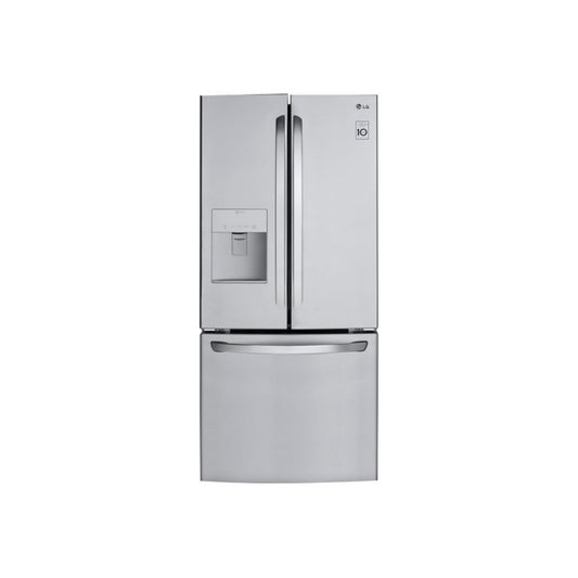 LG LFDS22520S - Refrigerator/Freezer - French Door Bottom Freezer with Water Dispenser - Width: 29.8 in - Depth: 35.5 in - Height: 68.5 in - 21.8 cu. ft - Stainless Steel