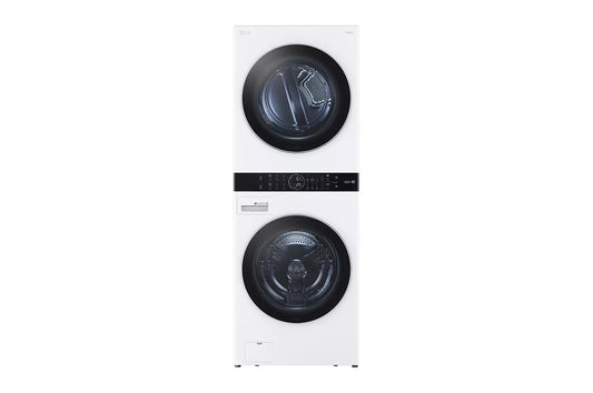 LG WKEX200HWA Compact 2 in 1 Laundry and Dryer Combo 27 Inch Washing machine 6 cycles, Laundry Center, Energy Star Certified, Washtower, Wrinkle Free, Wifi and Turbosteam technology with sensor for