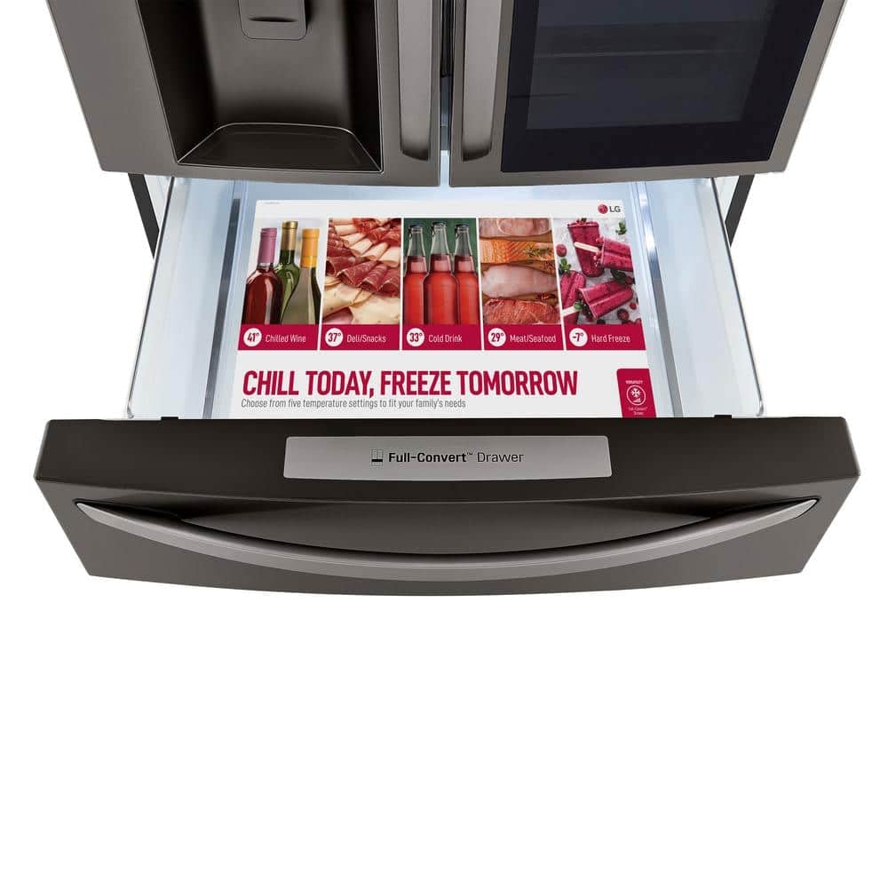 23 cu. ft. Smart wi-fi Enabled InstaView™ Door-in-Door® Counter-Depth Refrigerator with Craft Ice™ Maker