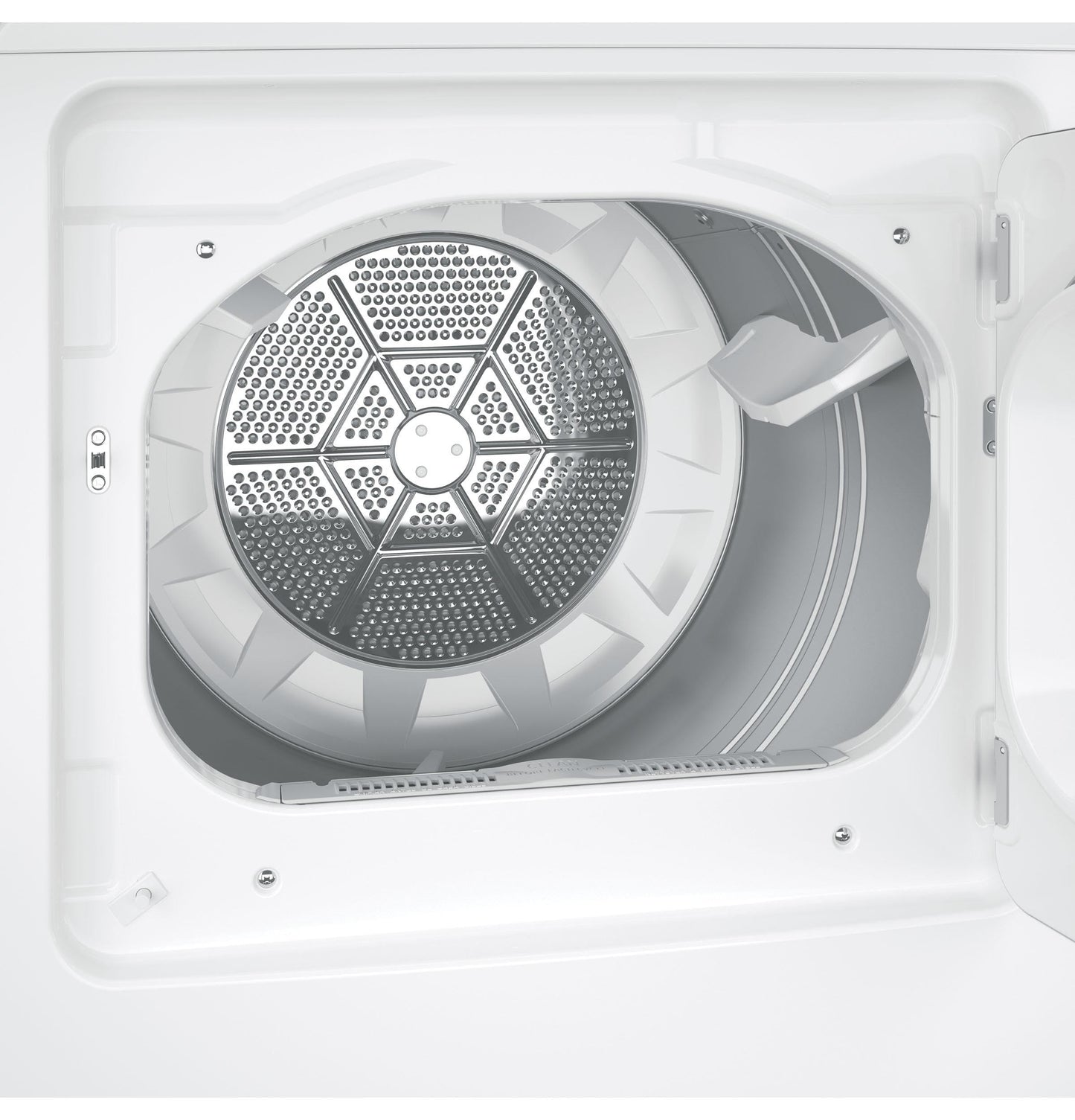 GE GTD45GASJWS Aluminized Alloy Drum Gas Dryer with HE Sensor Dry, 7.2 Cu. Ft. Capacity, White