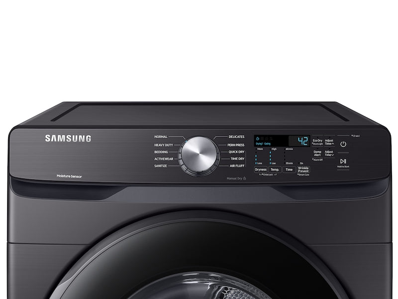 Samsung 7.5 cu. ft. Electric / Gas Dryer with Sensor Dry in White / Brushed Black