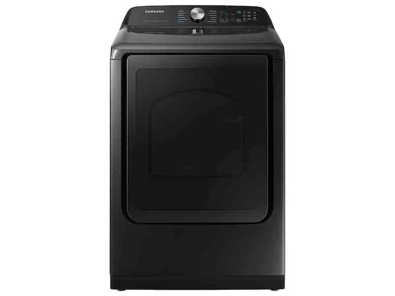 SAMSUNG 7.4 cu. ft. Smart Vented Electric Dryer with Steam Sanitize+ in Black