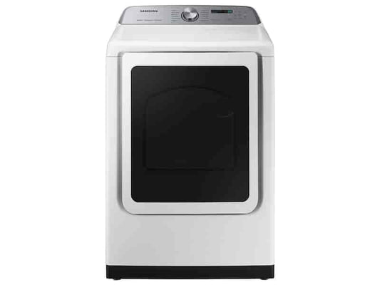 SAMSUNG 7.4 cu. ft. Smart Vented Electric Dryer with Steam Sanitize+ in White