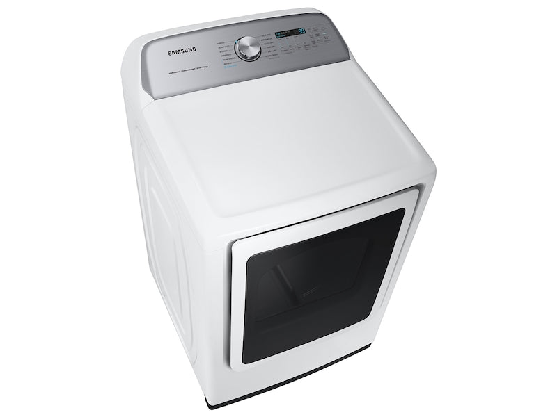 SAMSUNG 7.4 cu. ft. Smart Vented Electric Dryer with Steam Sanitize+ in White