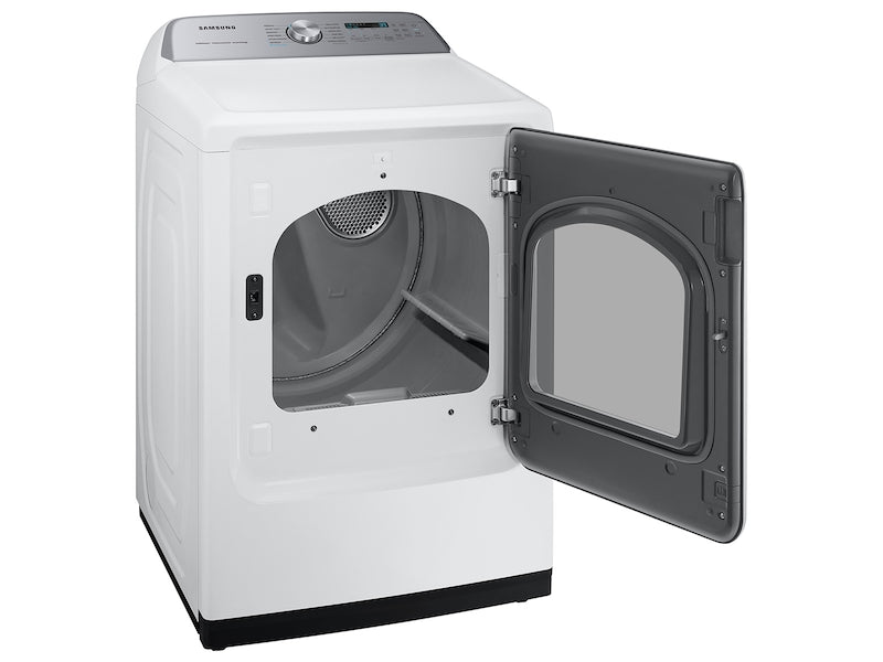 SAMSUNG 7.4 cu. ft. Smart Vented Electric Dryer with Steam Sanitize+ in White